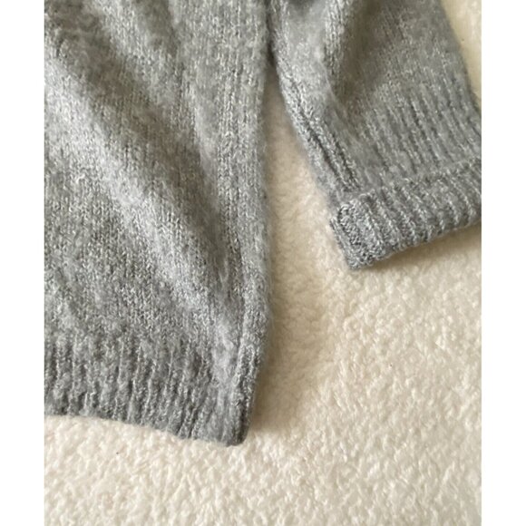 Urban Outfitters BDG Brady Brushed Knit Hoodie LS Sweatshirt Sz S Gray NWT $98 - Picture 7 of 10